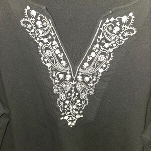 Liz Claibourne 1X Black & White Top